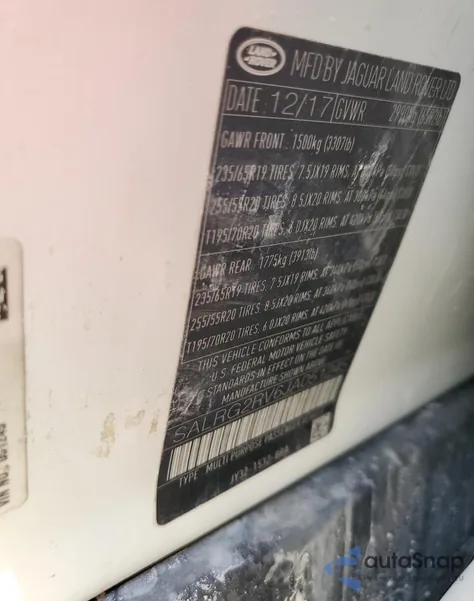 2018 Land Rover Discovery Se from USA, damaged, VIN SALRG2RV6JA051245